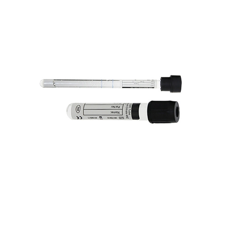 Clinic Laboratory Black Color 1.28ml Westergren ESR Blood Test Tube