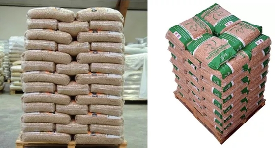 Paket Plastik 15Kg Pelet Kayu Untuk Bahan Bakar Padat Alami yang Ditekan