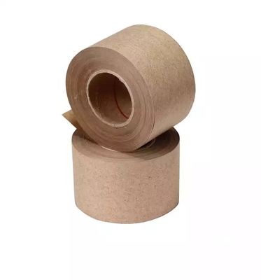 Dicetak Pita Kertas Kraft Hidroreaktif Coklat, Pita Pengemasan Penyegelan Biodegradable