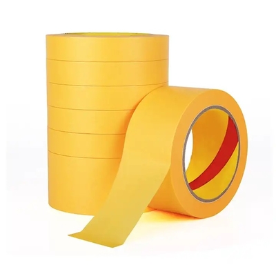 Kelas Industri Masking Kraft Paper Gummed Tape Gold Cat Semprot Perlindungan Kecantikan