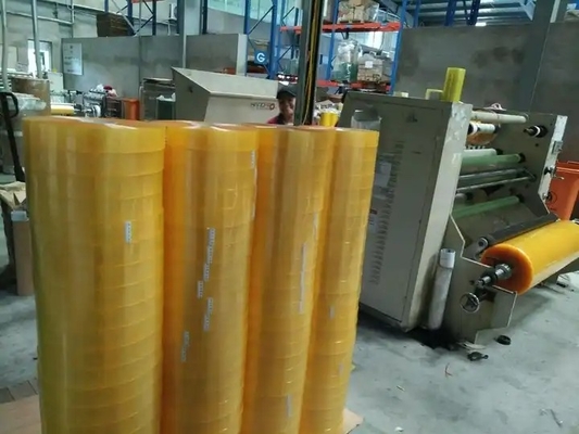 Logo Kustom Acrylic Clear Packing Tape, OEM Adhesive Clear Tape
