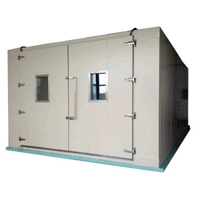 Pemanasan -40°C ~ +100°C Walk In Environmental Chamber Display LCD