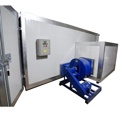 Curing Industrial Powder Coating Oven Dengan Overhead Conveyor Track