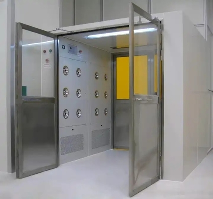 Shower Udara Laboratorium Kamar Bersih Tiga Sisi Dengan Filter HEPA
