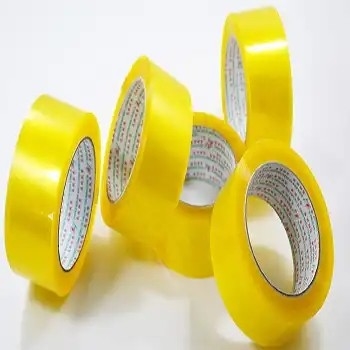 Gulungan Besar Kuning Transparan Packing Tape Logistik Penyegelan Karton Ekspres