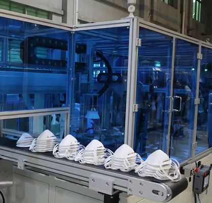 Lini Produksi Masker Sekali Pakai Kn95 Sepenuhnya Otomatis Dijual