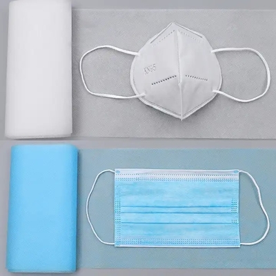 Biodegradable Pet Polyester Non Woven Spunbond Fabric Untuk Masker Medis