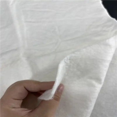 100% Produk Pigmen Putih Kain Nonwoven Bambu 50 ~ 100m