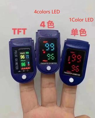 Aman 58*32*33.2mm 1060hPa Pulse Oximeter Dengan Monitor Detak Jantung Dual Color OLED