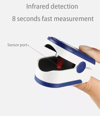 1.5V * 2 FCC Rohs Ujung Jari Pulse Oximeter Tabung Digital Monitor Saturasi Oksigen Rumah