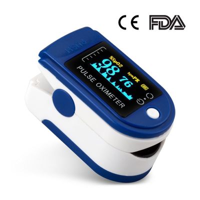 1.5V * 2 FCC Rohs Ujung Jari Pulse Oximeter Tabung Digital Monitor Saturasi Oksigen Rumah