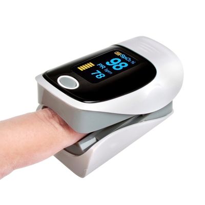 Tampilan Oled IMDK Finger Pulse Oximeter 25mA Rumah Sakit Spo2 Gunakan