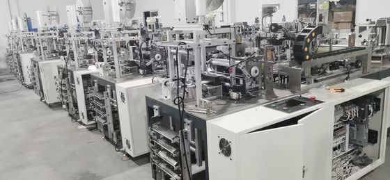 Mesin Manufaktur Masker Medis Sekali Pakai 10KW 80 - 100pcs / menit