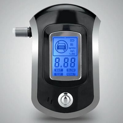 Layar LCD Analisis Cepat Breath Alcohol Tester Dengan Corong