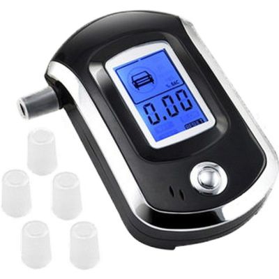 Layar LCD Analisis Cepat Breath Alcohol Tester Dengan Corong