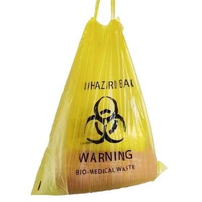 Kantong Sampah Biohazard LDPE / HDPE Sekali Pakai Biodegradable