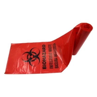 Kantong Pembuangan Limbah Biomedis Plastik LDPE / HDPE