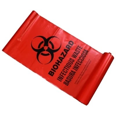 Kantong Pembuangan Limbah Biomedis Plastik LDPE / HDPE