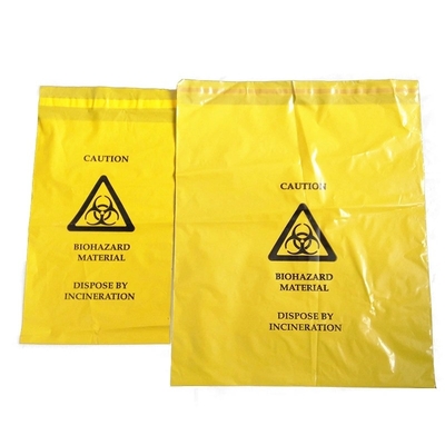 Kantong Sampah Biohazard Plastik PE Medis Untuk Rumah Sakit / Lab